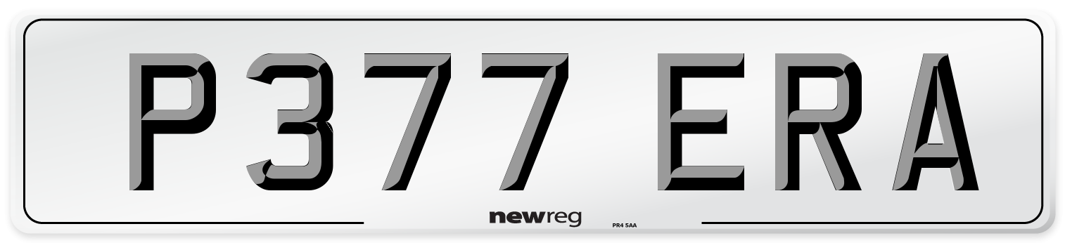 P377 ERA Number Plate from New Reg